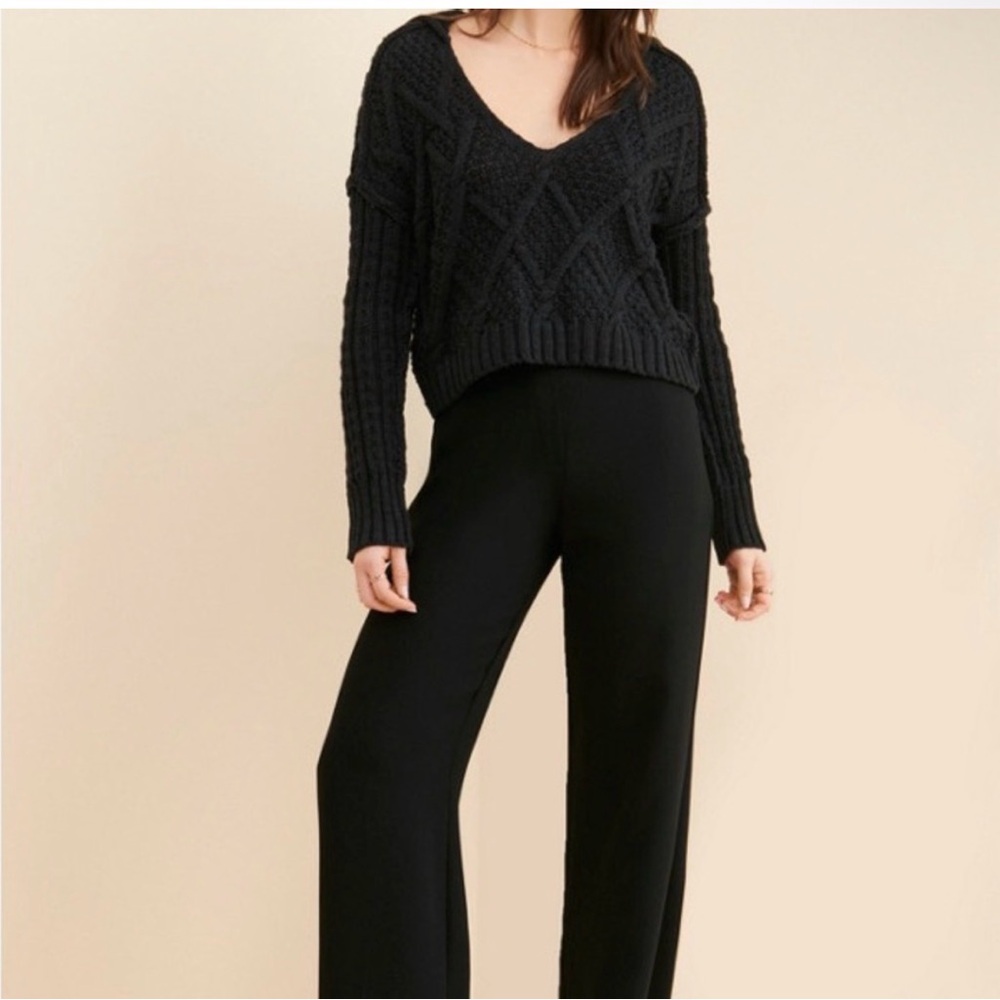 EUC Free People Traveler Cable Pullover - Picture 5 of 6